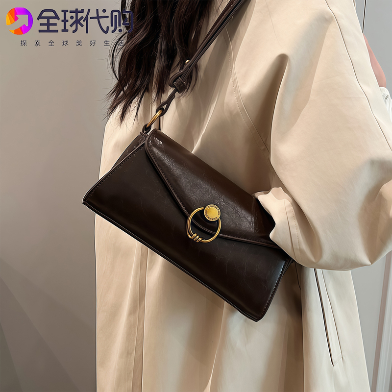 High-End Women's Bag 2026 New Autumn and Winter Super Popular Underarm Bag Light Luxury Niche Unique Shoulder Crossbody Bag