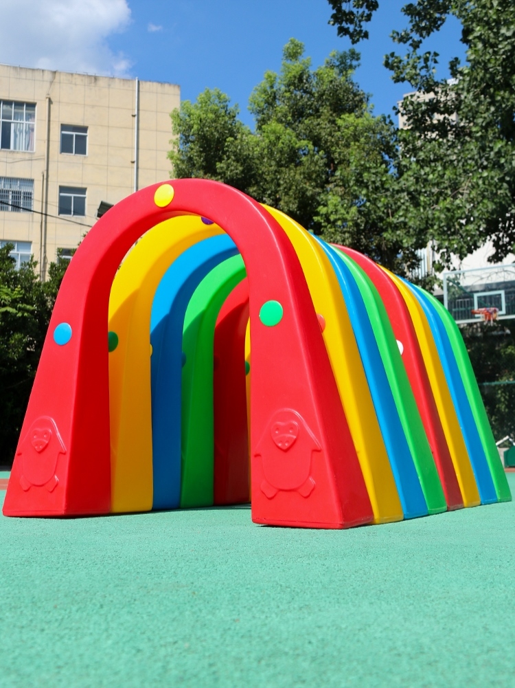 Kindergarten Diamond Mountain Cave Cartoon Drilling Ring Children Drilling Cave Vaulted Door Plastic Cross Bar Outdoor Sports Activities Equipment-Taobao