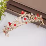 rendy woman Crystal Crowns Tiara Wedding Hair Accessories Cr