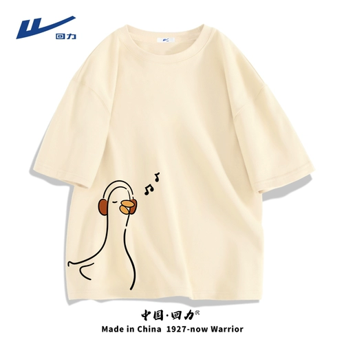 Warrior, японская брендовая хлопковая летняя футболка с коротким рукавом, короткий рукав, оверсайз