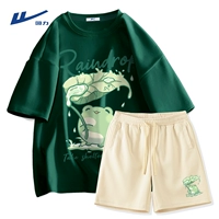 Лесная зеленая (h деревья лягушка) + Светлый рис (H Древесные брюки нижняя левая отметка)