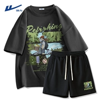 Темно -серый (H High Breeze) + Черный (H Qingfeng Xulai брюки с нижней левой отметиной)