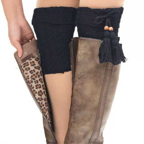 Женщины вязаные зимние ноги теплые