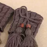 Женщины вязаные зимние ноги теплые