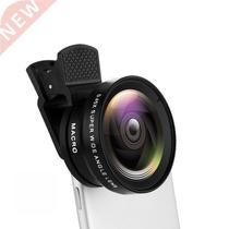 2 in 1 HD Phone Lens 0.45X Super Wide Angle &12.5X Macro