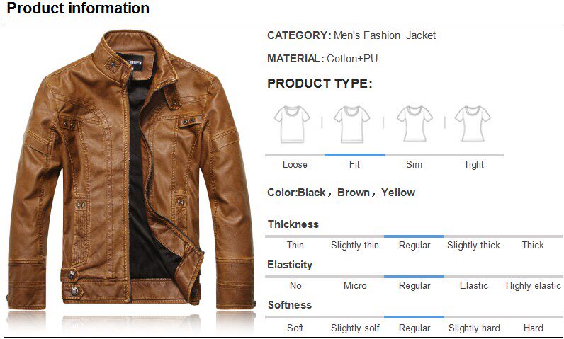 товар из китая men's leather jackets brand motorcycle leather jacket men fu OTHER