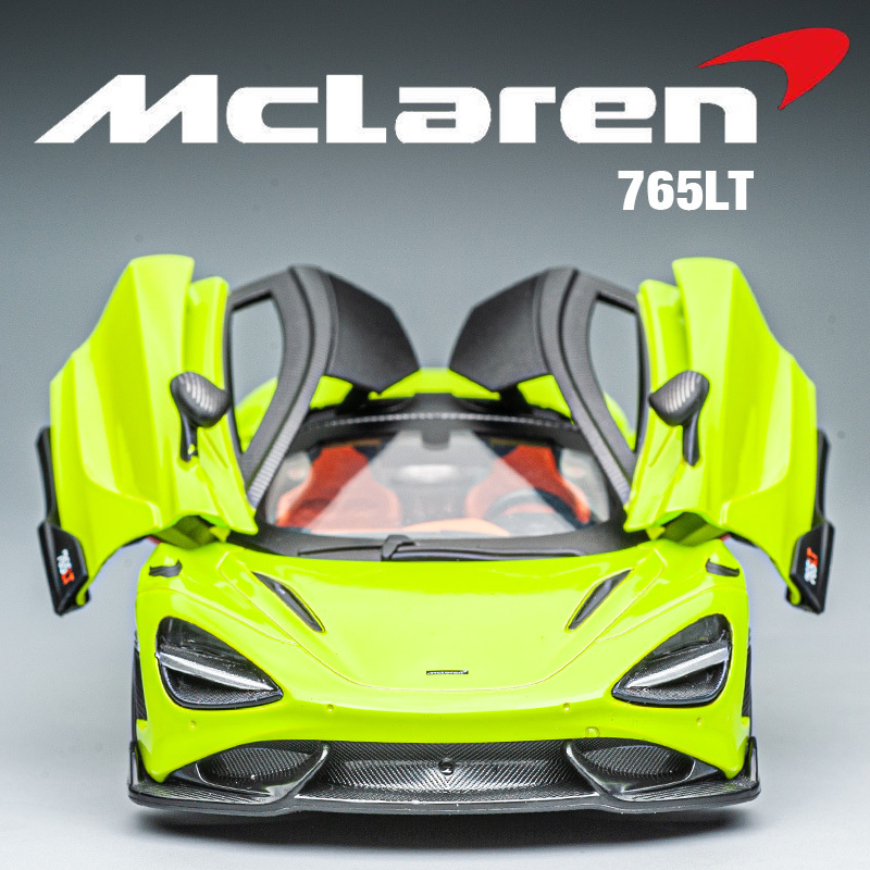 Mclaren 765Lt Alloy Car Model Children's Gift Sports Car Toy Car 1:24 Simulation Collectible Ornament Car Model Mclaren 765Lt Alloy Car Model Children's Gift Sports Car Toy Car 1:24 Simulation Collectible Ornament Car Model