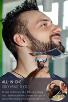 Mens beard styling mold template care comb sideburns and beard trimming outline tool frame beard styler