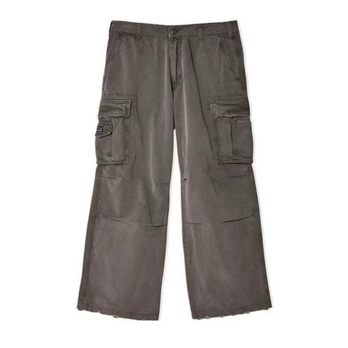 [Различные бог брюки] ERL 24FW Ретро промывание воды, старый серый пистолет.