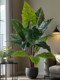 Nordic Artificial Green Plant, Golden Diamond Anthurium, Indoor Living Room Floor-Standing Large Potted Plant, Fake Tree, Landscaping Decoration Ornament