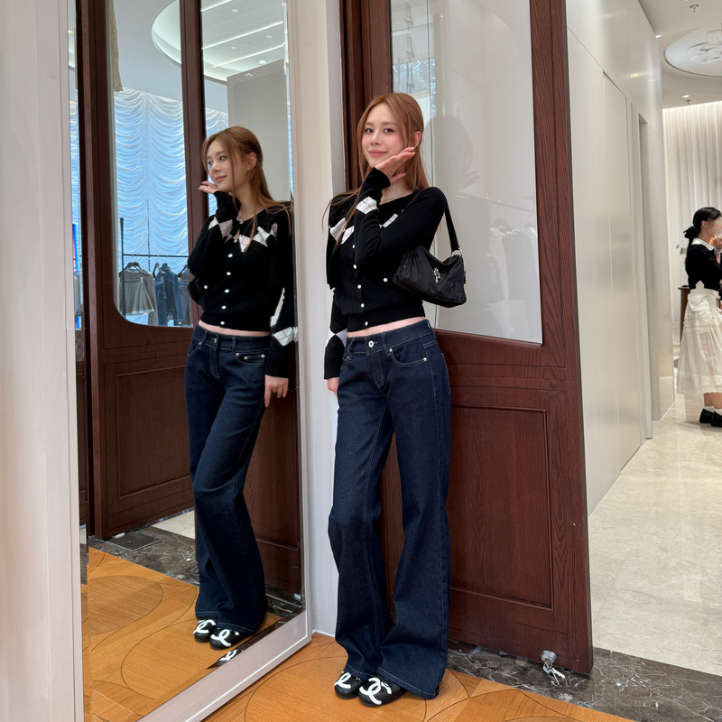 Dailydash "Recommended Fit: Good Fit" Low-Rise Flared Jeans Retro Slim-Fit Pants
