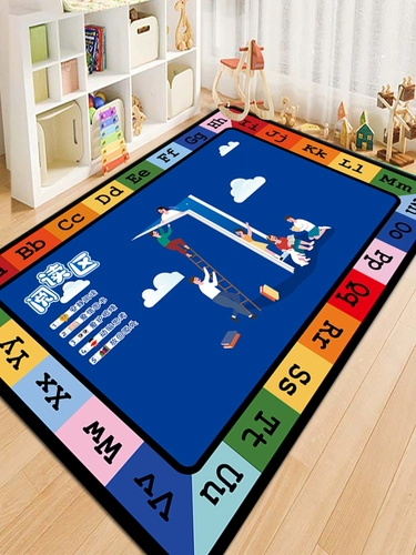 Детский ковер для гостиной для ползания, нескользящая игра Самолетные шахматы для детского сада, раннее развитие, делается под заказ