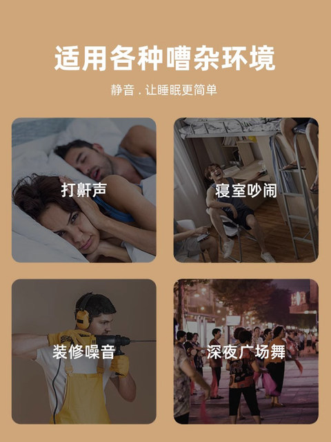 Soundproof Earmuffs for Sleeping, Super Noise-Cancelling Earmuffs for Dormitory Students, Special Anti-Noise and Silent Artifact for Sleeping and Ear Protection