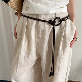 Retro Vintage Style Unisex Loose Knot Long Belt for Women, Suitable for Jeans and Skirts, High-End Versatile Waist Accessory