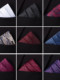 Men's suit pocket square scarf men's shirt handkerchief formal suit wine red black chest scarf small white