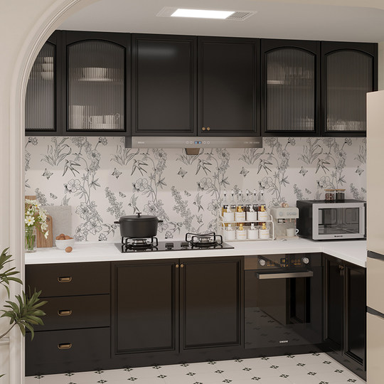 Thickened Kitchen Oil-Proof Stickers, Waterproof and Moisture-Proof Self-Adhesive Wallpaper, Stove Wall Decoration, High Temperature Resistant and Washable Wallpaper