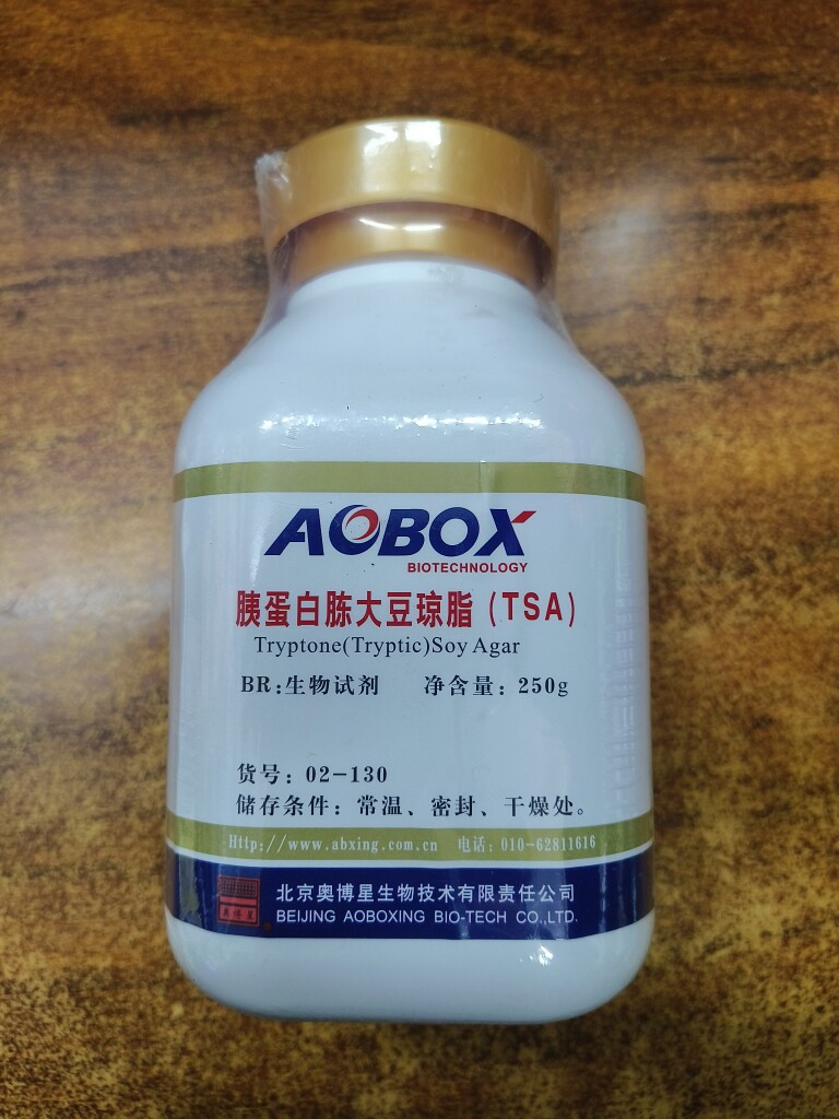 奥博星 胰蛋白胨大豆琼脂 (TSA)  BR250g  货号02-130 细菌的培养