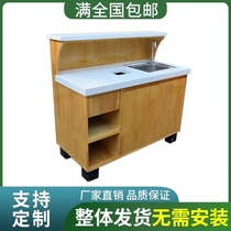Fruit washing and cutting table fruit shop fruit cutting table counter operation desk cashier floor-standing fruit and vegetable fresh multi-functional work