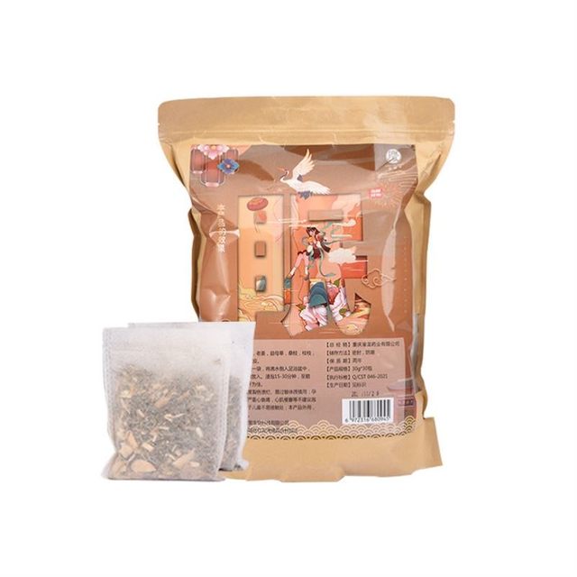 Men's and Women's Health Care Foot Bath Herbal Packs with Mugwort Leaves and Sichuan Pepper, Non-Detoxifying, Aids Sleep, Removes Moisture, and Promotes Sweating