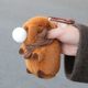Capybara Plush Toy Blowing Bubbles, Squeaking Capybara Keychain Pendant
