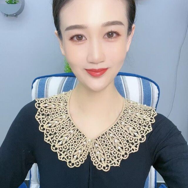 Lace Hollow-Out Lace Shawl Women's Cape Summer Black Multi-Functional Sun Protection Cover-Up with Skirt and Fake Collar