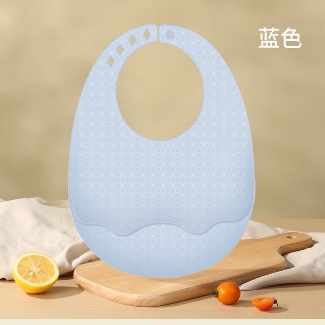 Winter baby eating waterproof bib baby saliva bag silicone ultra-thin soft food supplement bib bib for children in autumn