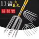 Multifunctional Stainless Steel Fish Spear with Large Barbs, Ultra-Hard Telescopic Spear Rod, Seven-Prong Fish Shooting Device, Lantern Spear Head
