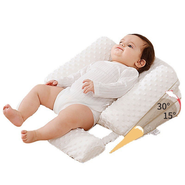 Baby Anti-Spit-Up Slope Nursing Pillow Two-In-One Pillow Anti-Flatulence Anti-Milk Overflow Anti-Choking Newborn Essential Slope Cushion