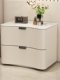 Cream style solid wood bedside table modern minimalist bedroom bedside cabinet light luxury ins style high-end simple storage cabinet