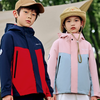 伯希和户外儿童三合一冬季新款男