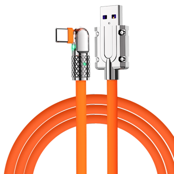 120W 3m Data Cable Typec6A Super Fast Charging Rotating Elbow Suitable for Apple 14 Huawei P30Mate40 Honor iPhone 13 Xiaomi Mobile Phone Charging Cable Vivo Android Oppo