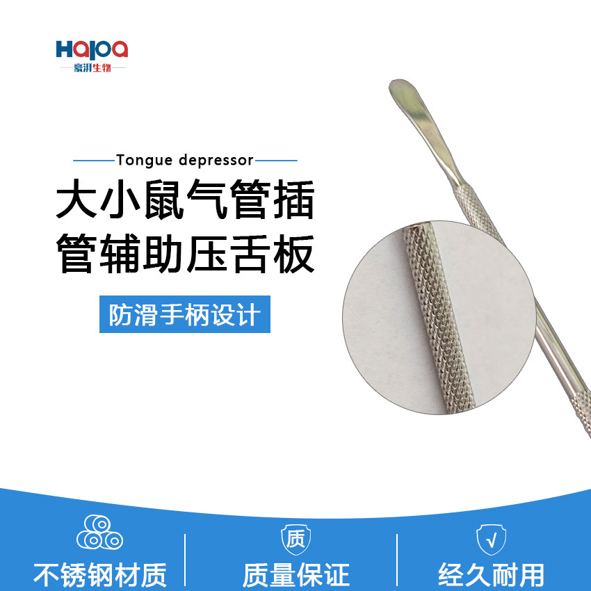 小鼠气管插管辅助压舌板 大鼠气管插管辅助工具 小鼠不锈钢压舌板