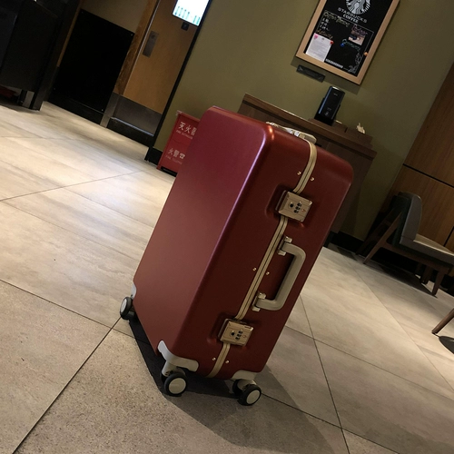 TUMI/途明 Ретро бордовый чемодан, коробка для невесты