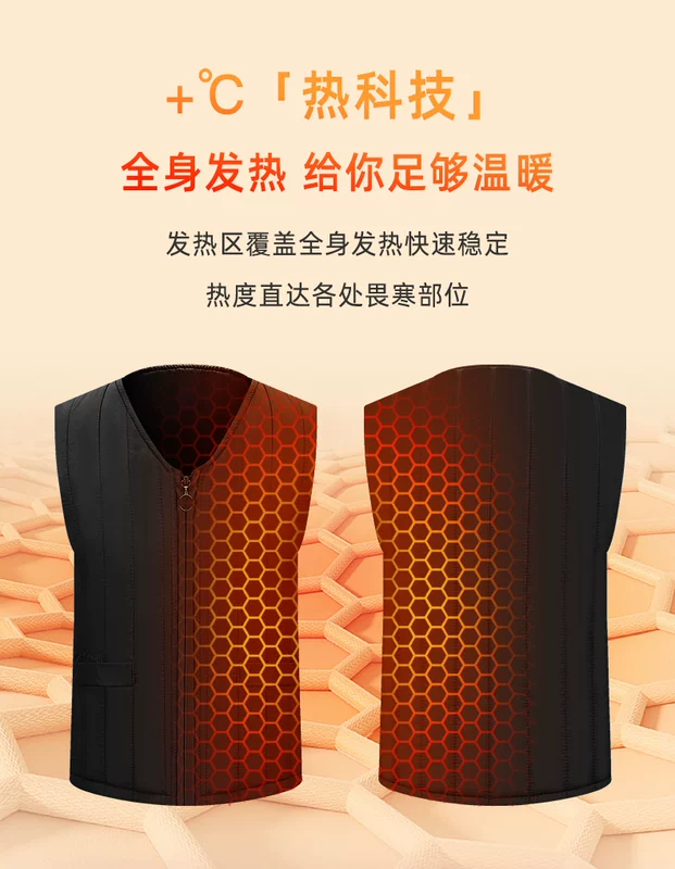 áo sưởi ấm cơ thể Áo sưởi điện toàn thân Áo sưởi ấm có thể sạc lại cho nam giới cắm điện tự sưởi ấm graphene sạc sưởi ấm quần áo áo sưởi điện quần sưởi điện áo điện sưởi ấm