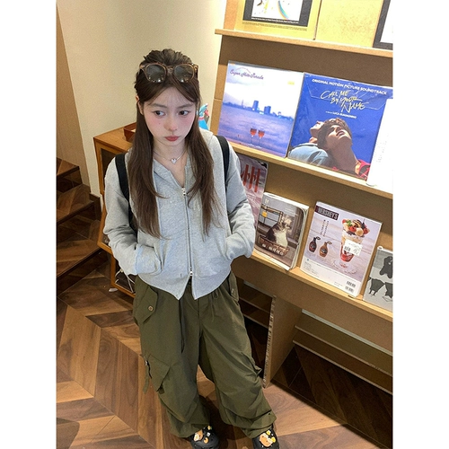 Толстовка с капюшоном с молнией, осенний лонгслив, приталенный кардиган, куртка