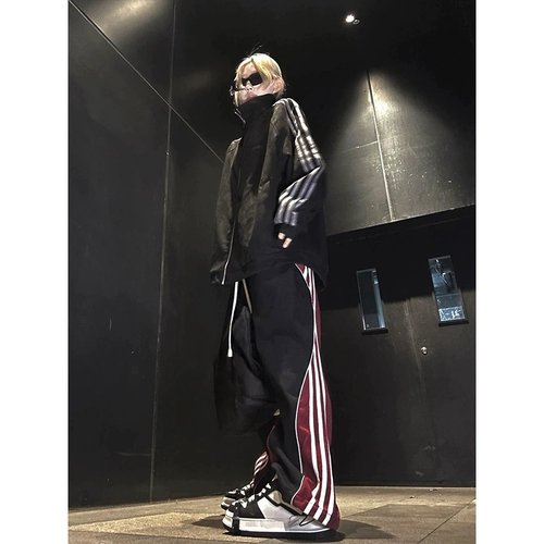 Осенние штаны, в американском стиле, свободный крой