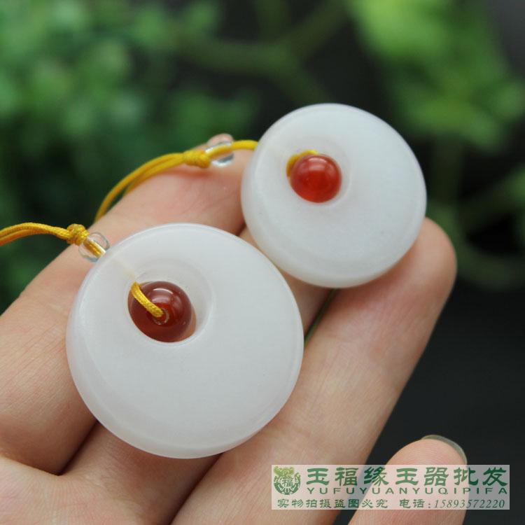 Natural Xinjiang white jade Kangwashi pendant Quartz stone jade brand pendant Jade jade jade pendant batch