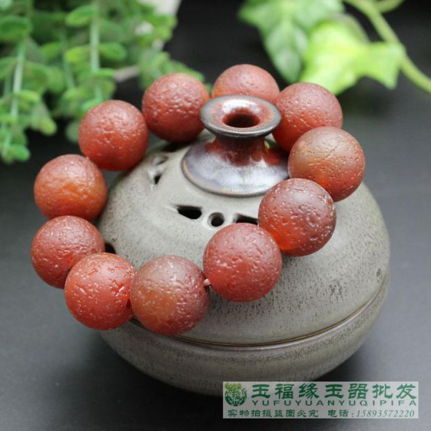 Vòng cổ mờ cũ vòng tay mã não đỏ cũ 2.0 vòng cổ linh tinh chuyển hạt chuỗi tràng hạt đã sẵn sàng ngọc hồng lựu