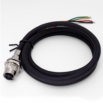 Flange 12A type welded M aviation socket front connector cable head rear line board electronic wire seat with waterproof