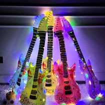 Large luminous guitar balloon childrens decoration scene layout props internet celebrity night market street stall small commodities wholesale