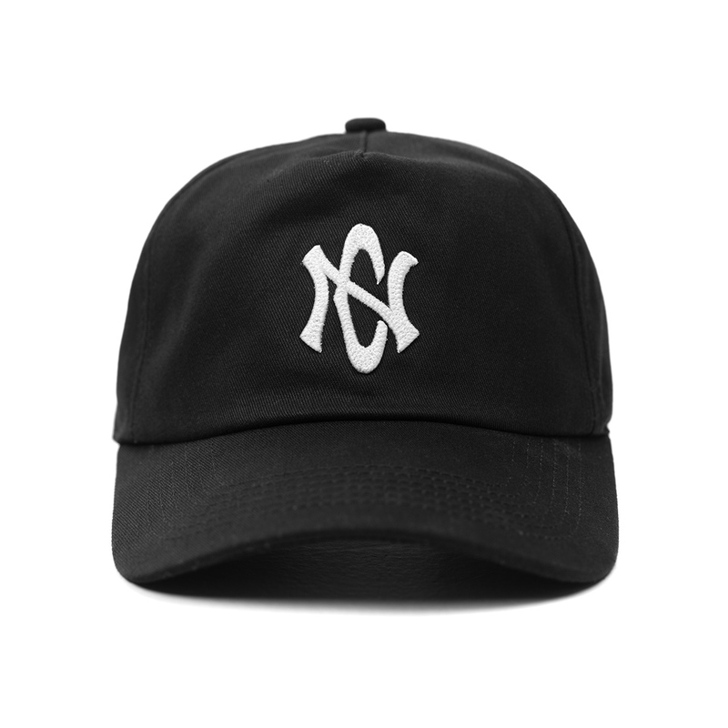 Niche Niche Basic Black Curved Brim Cap Unisex Retro Soft Top Baseball Cap Street Curved Brim Hat
