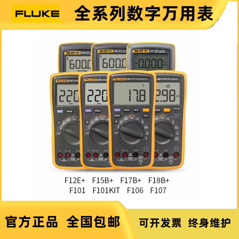 FLUKE Fluke F15B F17B Digital Wanked with Table F101 106 F107 18B Intelligent High Precision-Taobao