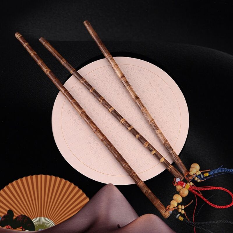 Solid Golden Bamboo Teaching Stick, Pure Natural Bamboo Craft Item, Finely Polished Brown Bamboo Stick, Ruler, Rattan Stick, Dance Baton