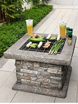 Outdoor oven household charcoal grill garden courtyard oven tea table heating stove fire pit indoor barbecue oven