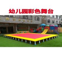 Multifunctional plastic stage kindergarten plastic mobile stage festival chorus event disassembly and assembly T stage performance stage