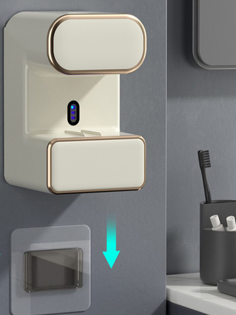 Italy's Aisonio Fully Automatic Sensor 2024 Model Toothpaste Dispenser with Ultraviolet Sterilization for Children's Squeeze and Disinfection