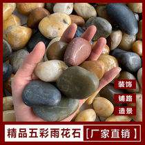 Colorful Yuhua Stone Colored Pebbles White Pebbles Courtyard Paving Pebbles Yellow Pebbles Fish Tank Landscaping