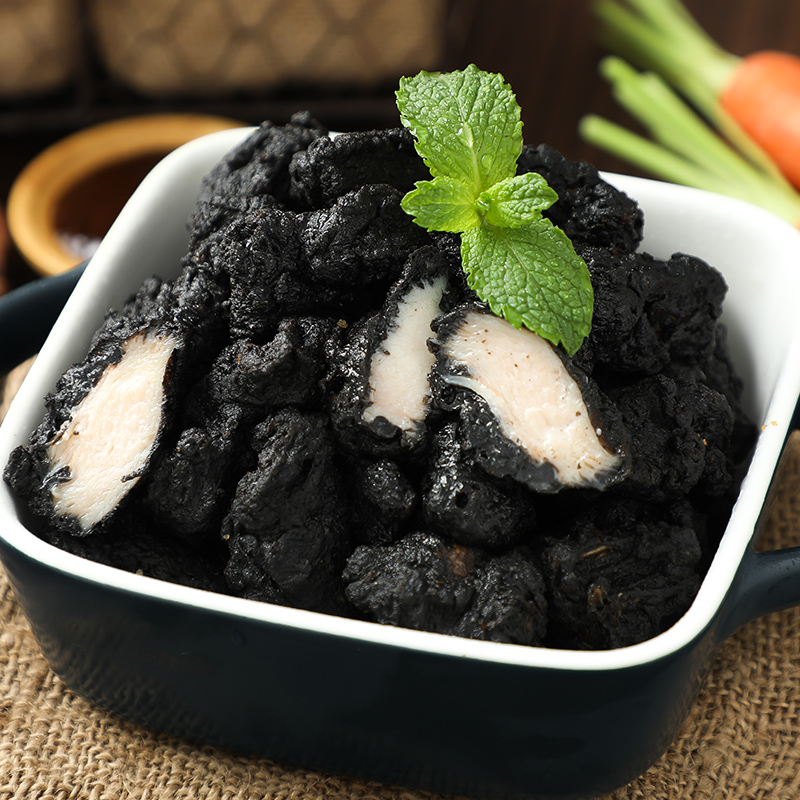 Black gold chicken chicken chicken piece of black chicken cool black salt chicken 1 kg