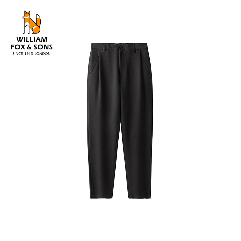 William Fox Spring and Autumn New Style Long Pants Single Pleat Men's Pants Three-Dimensional Casual Pants Men's Stretch Straight-Leg Dress Pants