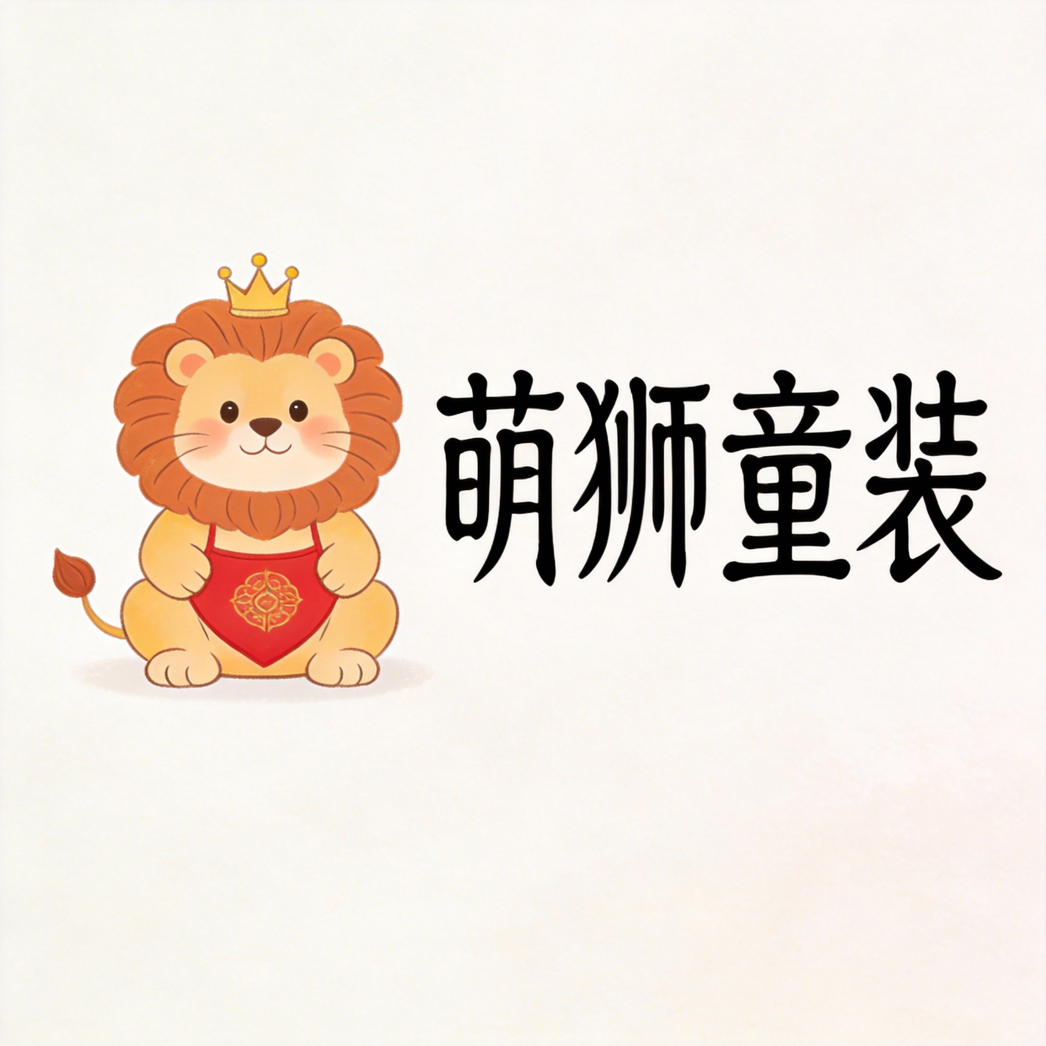 萌狮童装的LOGO